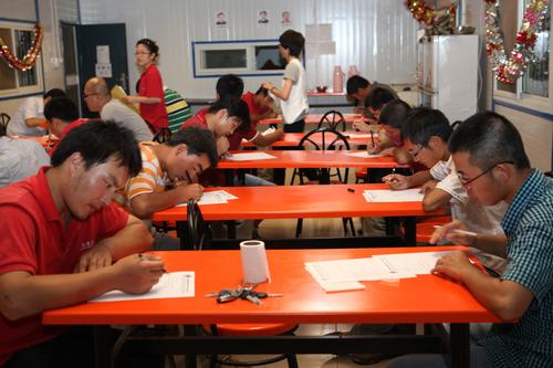 兵团第十一师所属北新国际公司委内瑞拉项目学习型团组织建设--- 西班牙语培训结业考试